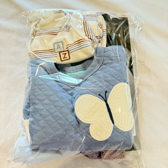 Blue, Grey and Cream Baby Clothing Set Various Brands. Sizes 3Mo, 12Mo - Picture 13 of 14